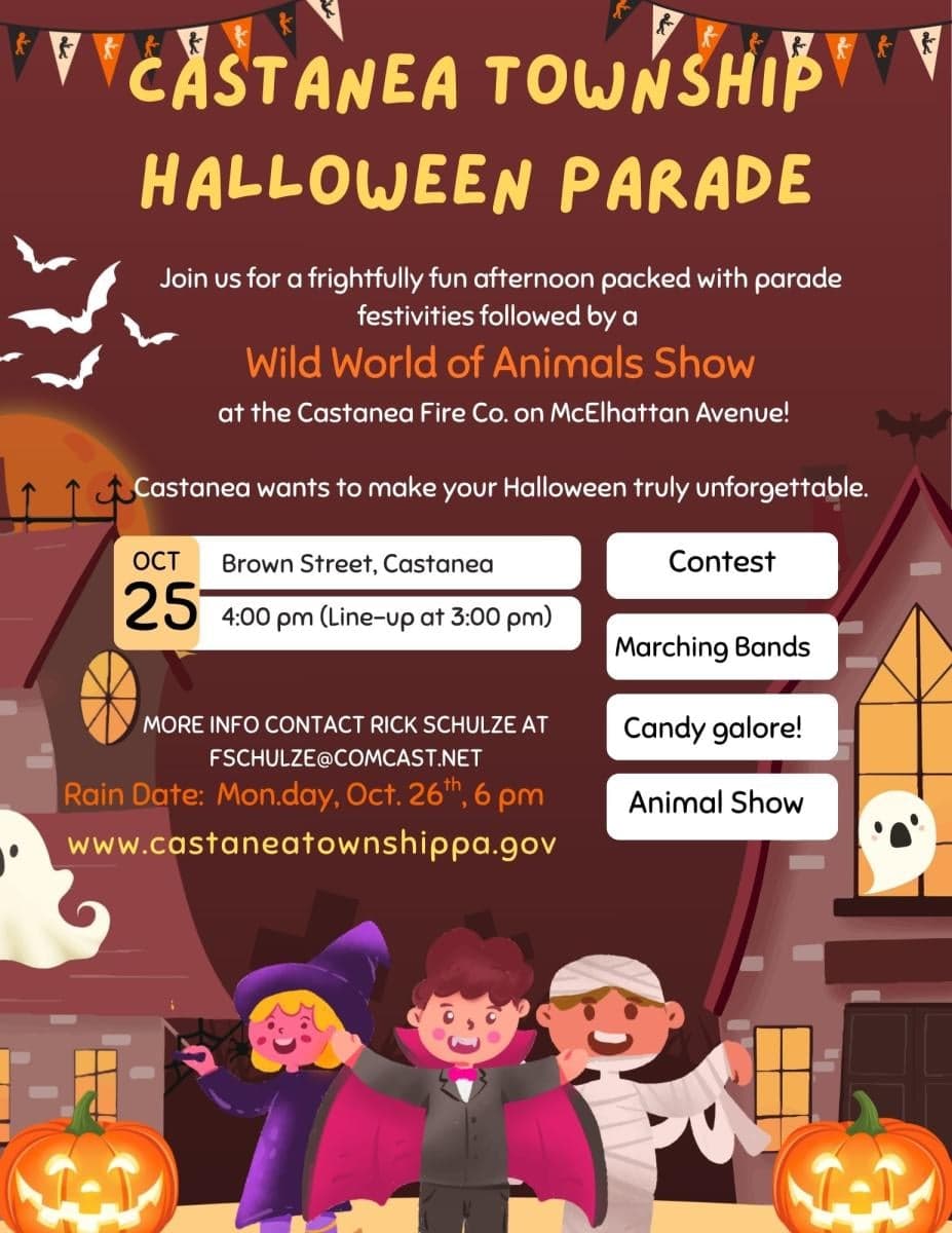 Castanea Township Halloween Parade & Wild Animal Show